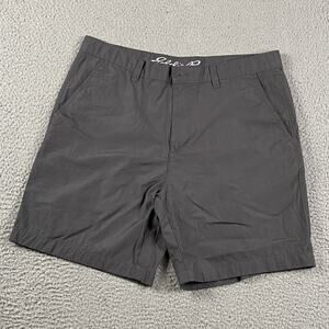 Eddie Bauer Specially Dyed Chino Shorts Men's 34 Gray Hiking Outdoors
